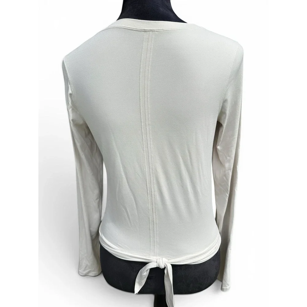 LULULEMON Time to Restore Nulu Long Sleeve Shirt White Opal Athletic Gym Run 6